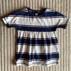 Tea collection striped cotton shirt, Girls size 5, EUC